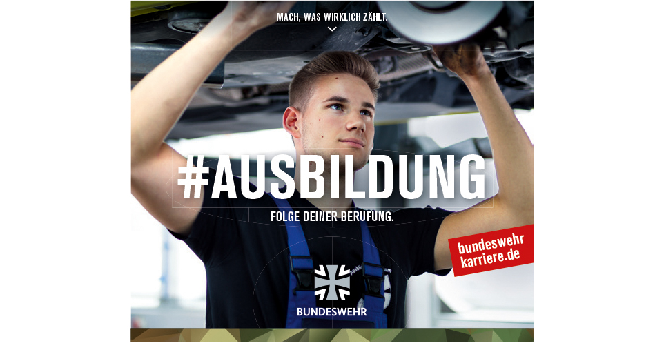 Kampagnenbild #Ausbildung Folge Deiner Berufung