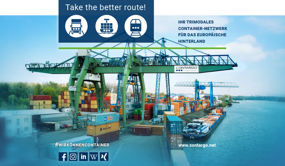 Aufnahme eines Containerhafens.