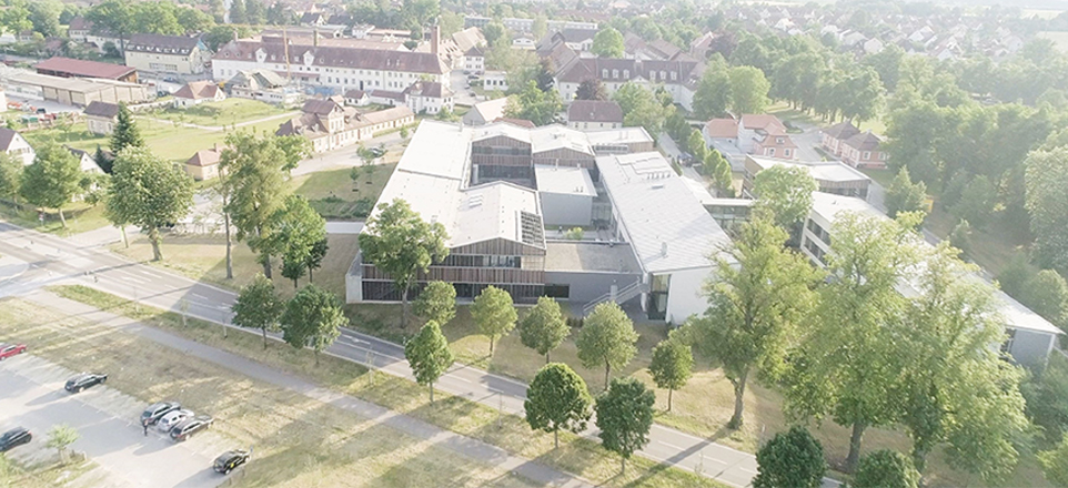 Luftbild von der Hochschule