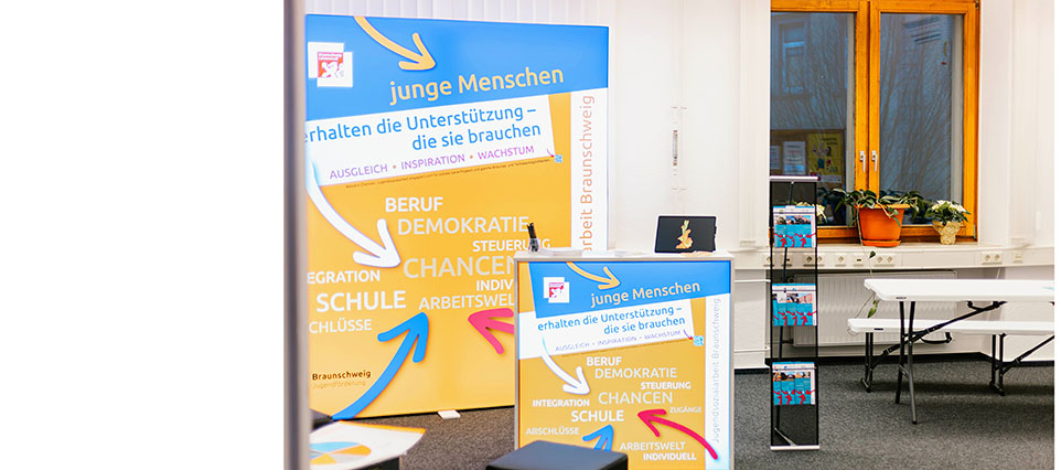 Messestand Jugendsozialarbeit Braunschweig