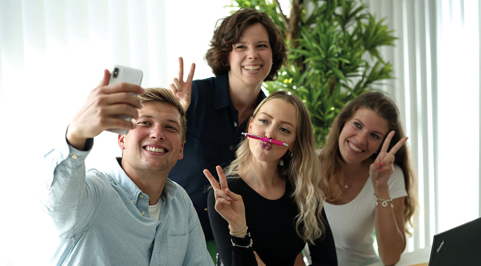 Selfie vier Personen