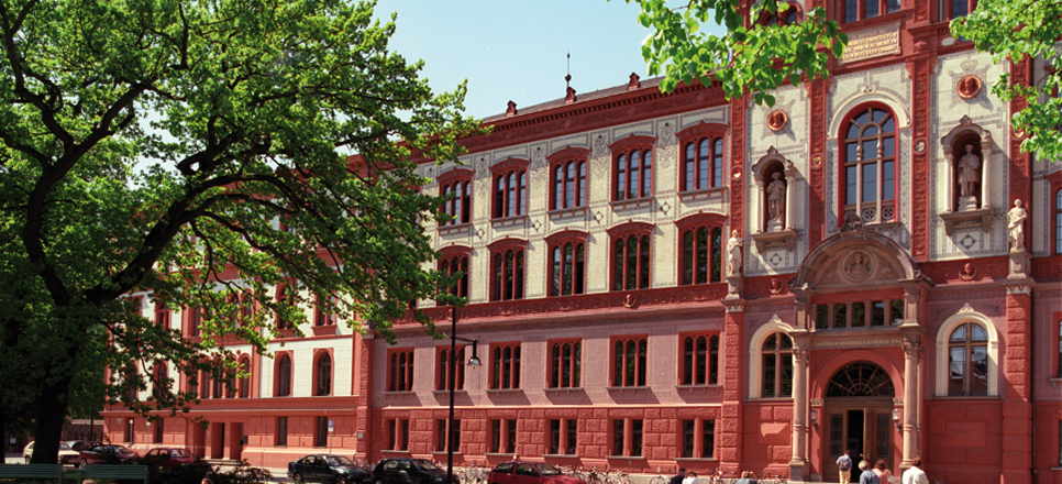 Hauptgebäude der Universität Rostock.